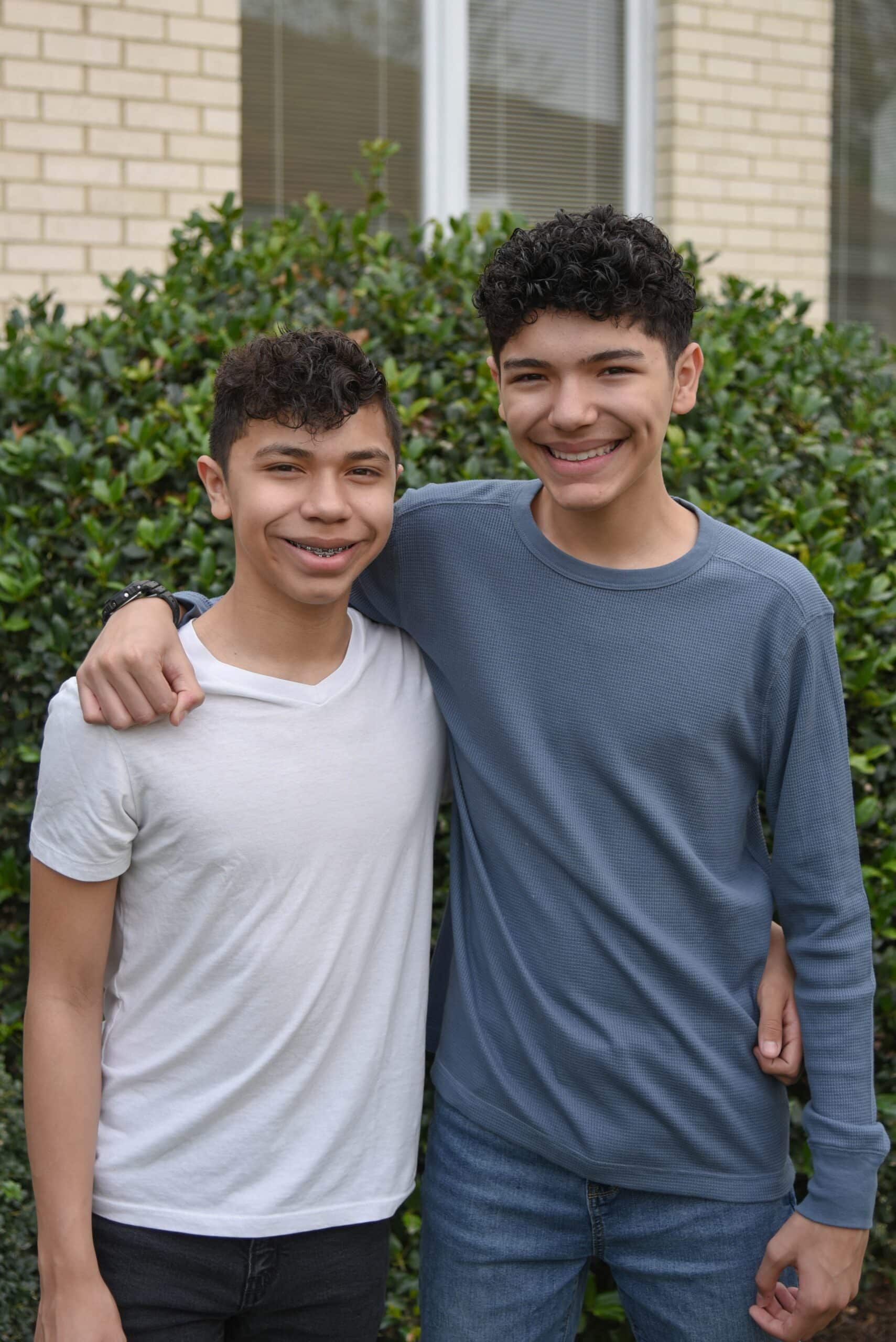 Maddux orthodontics patient portraits ace & xavier